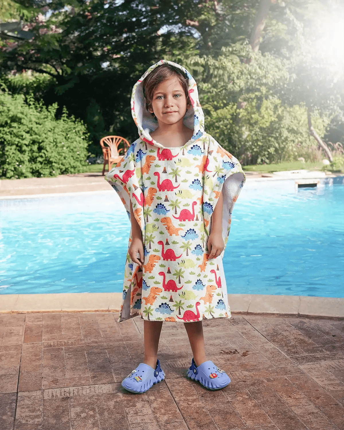 Dinosaur Kids Poncho - Dinosaur