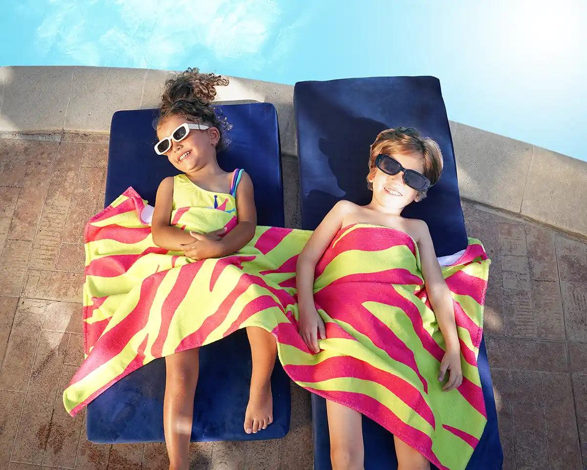 Zebra Neon microfiber towel - Zebra Neon