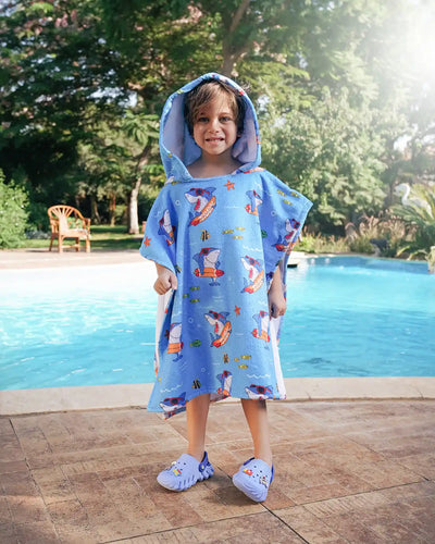 Shark Kids Poncho - Shark