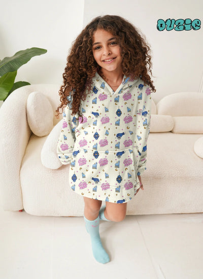 Ramadan Off White Blanket Hoodie - Ramadan Off White